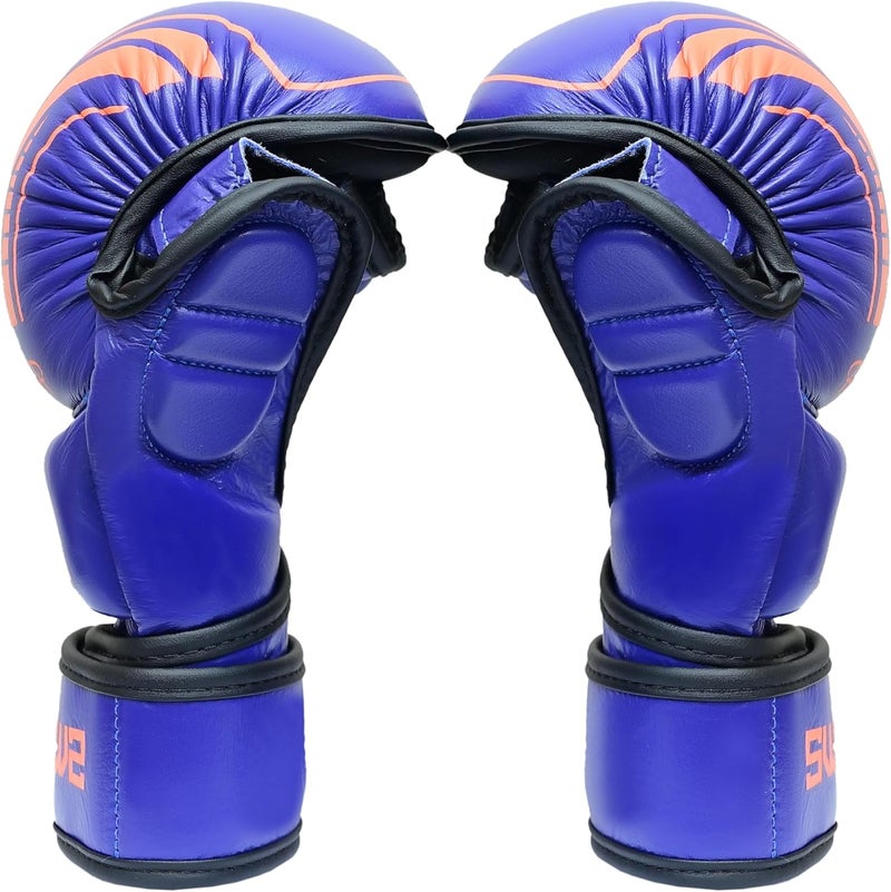 SWIFT TECH Fight Revolution Gloves, Premium Cow-Hide Leather, Open Palm MMA Gloves, Muay Thai, Kick Boxing, Durable, Breathable, Essential MMA Gloves for Mens and Womens - Image 2